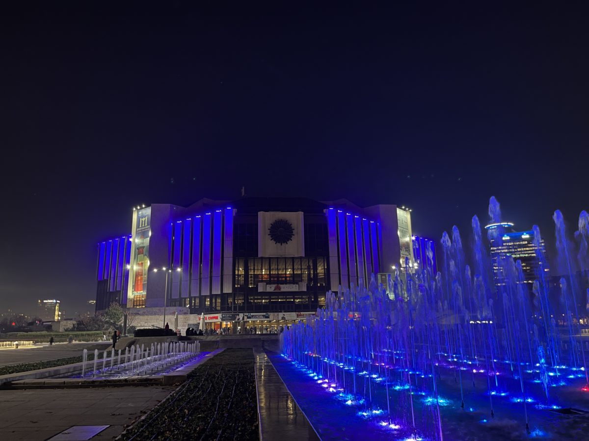 National palace of Culture (NDK) lighten up in blue for WDD 22