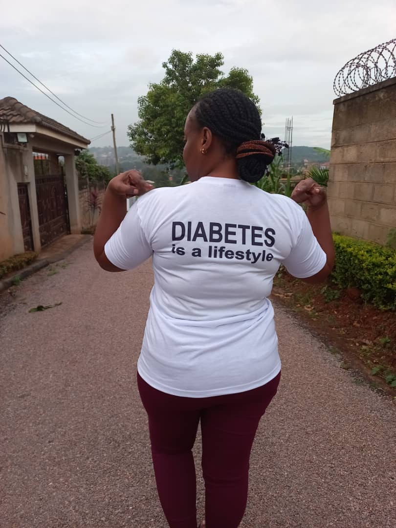Walking for diabetes in Lweza village, Wakiso district, Uganda
