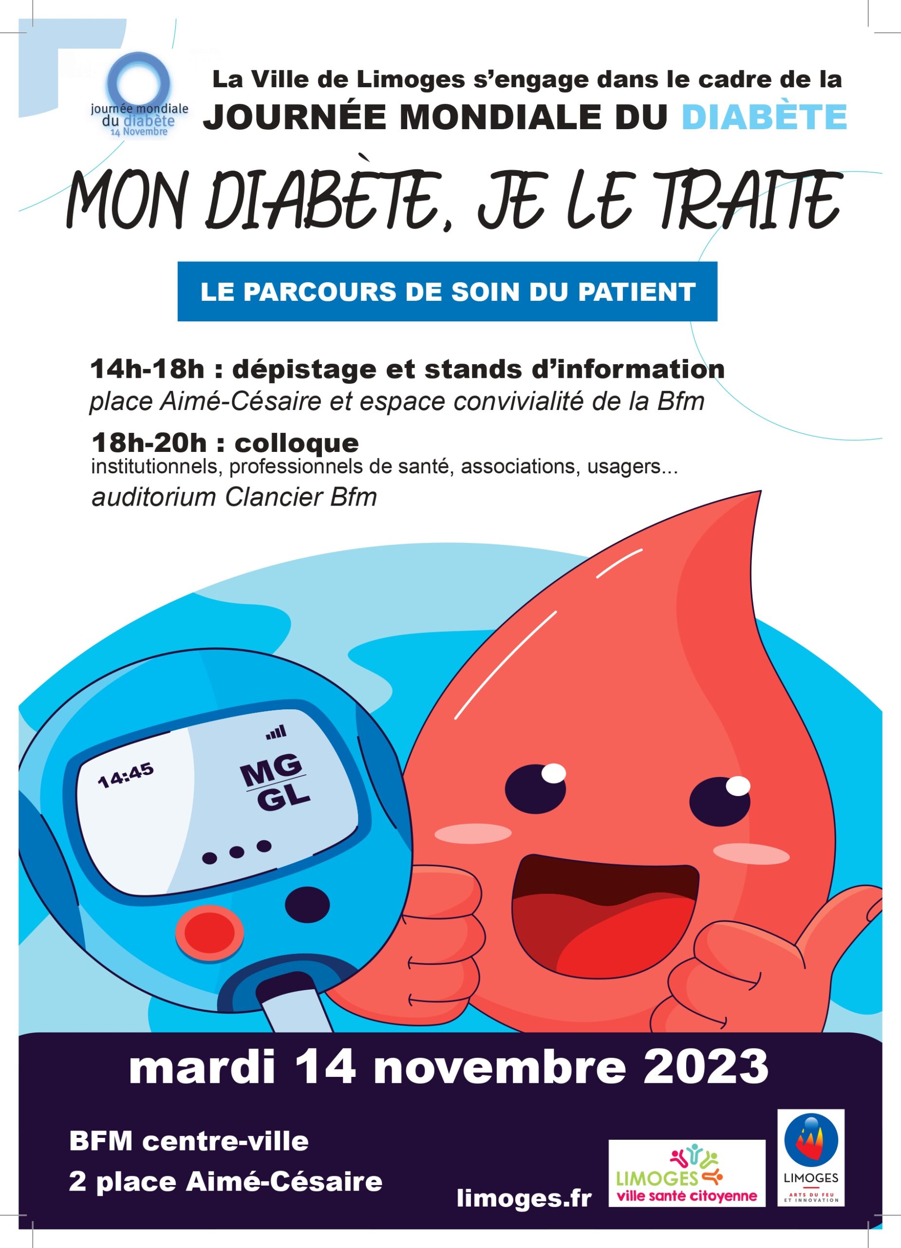journée mondiale du diabète Limoges