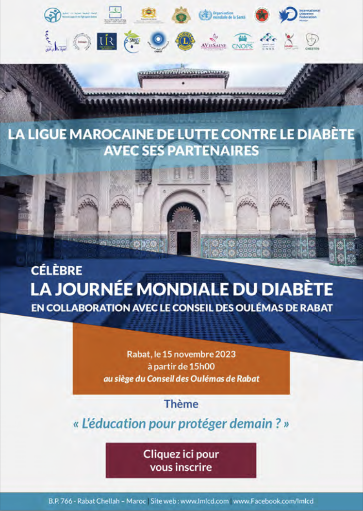 Affiche of the event in French