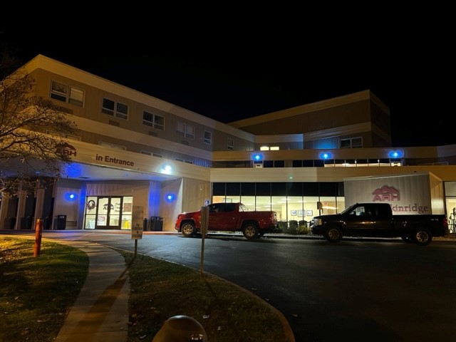 Appalachian Regional Healthcare in Hyden, KY Lights Blue for Diabetes Awareness