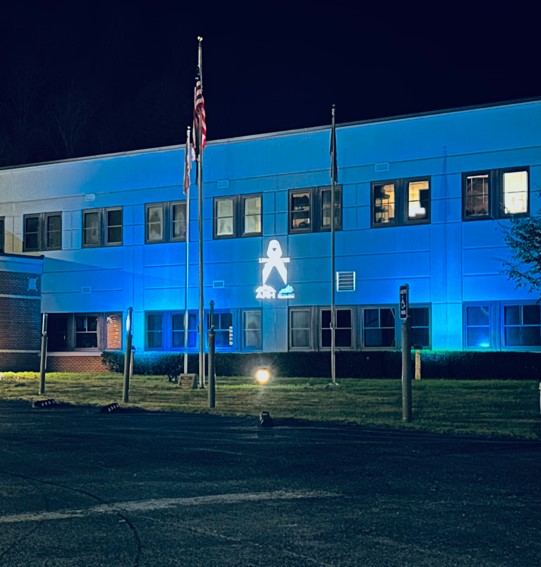Appalachian Regional Healthcare in McDowell, KY Lights Blue for Diabetes Awareness
