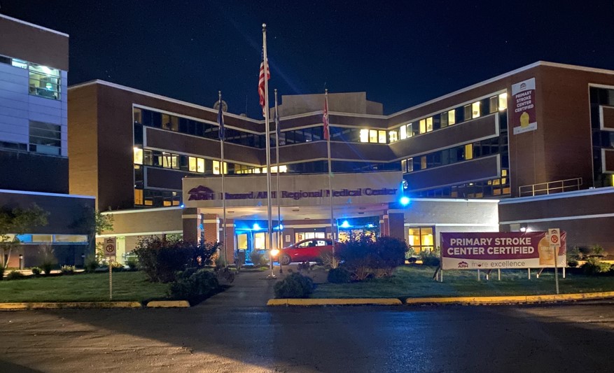 Appalachian Regional Healthcare in Hazard, KY Lights Blue for Diabetes Awareness